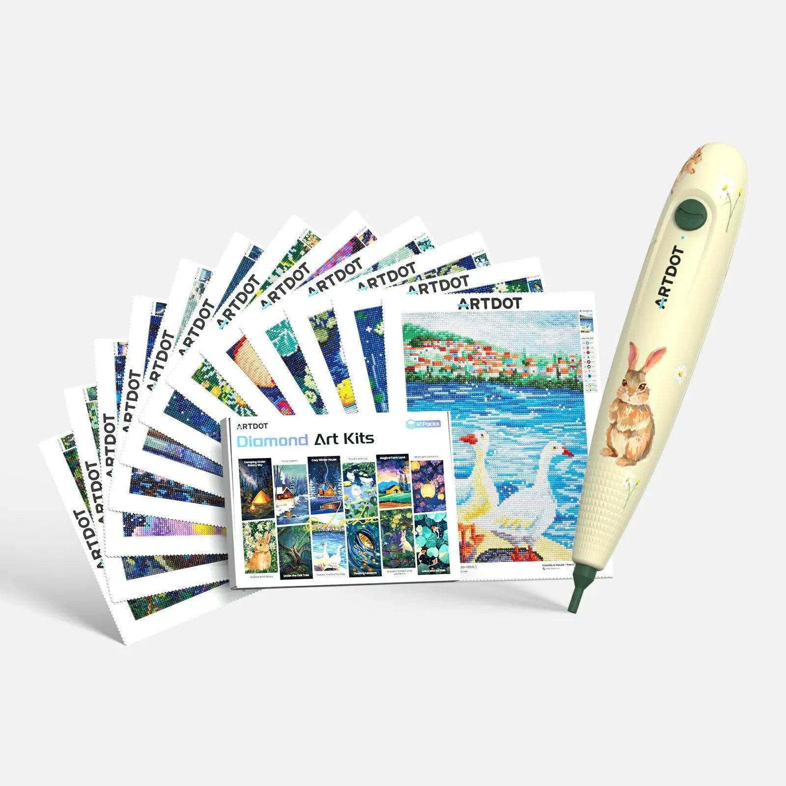 Diamond Art E-Pen + Zoe 12-Canvas Kit