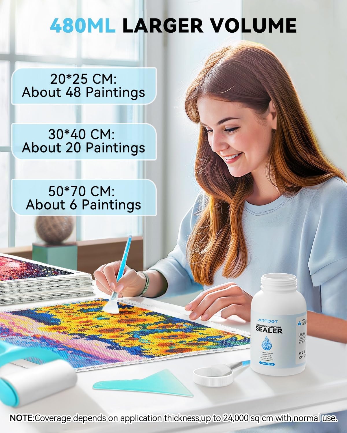 16 oz/480 ml Diamond Painting Sealer Kits - ARTDOT
