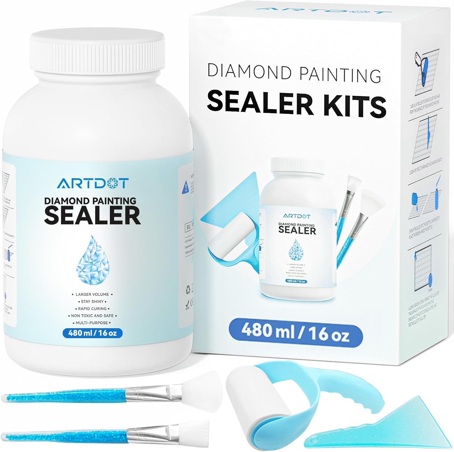 16 oz/480 ml Diamond Painting Sealer Kits - ARTDOT