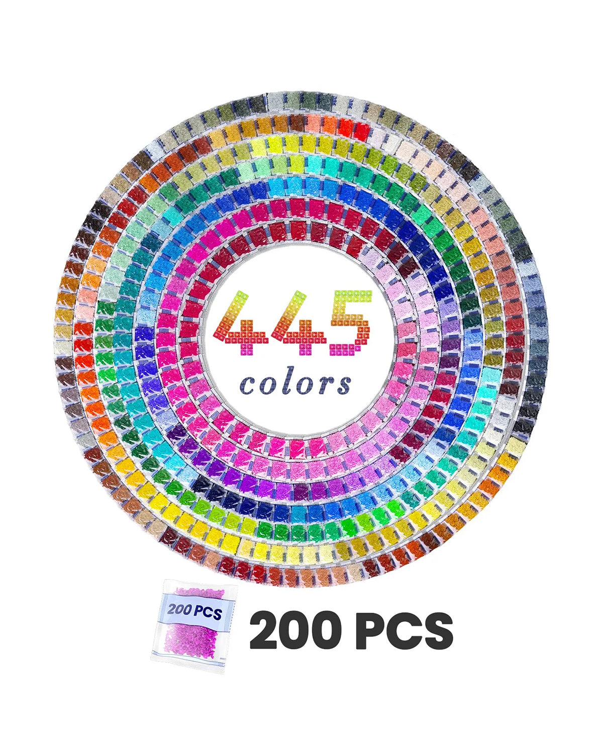 ARTDOT Beads for Diamond Painting Accessories, 89000 Pieces 445 Colors  round Bea
