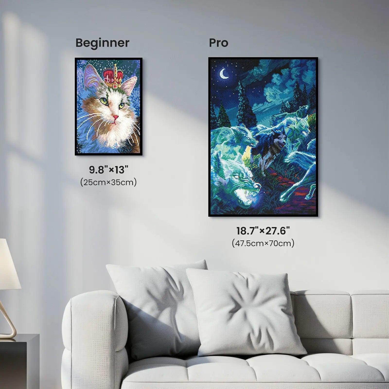 Ancestral Run, Fantastic Animal Large Diamond Painting Kit (Square Drills, 18.7"×27.6")
