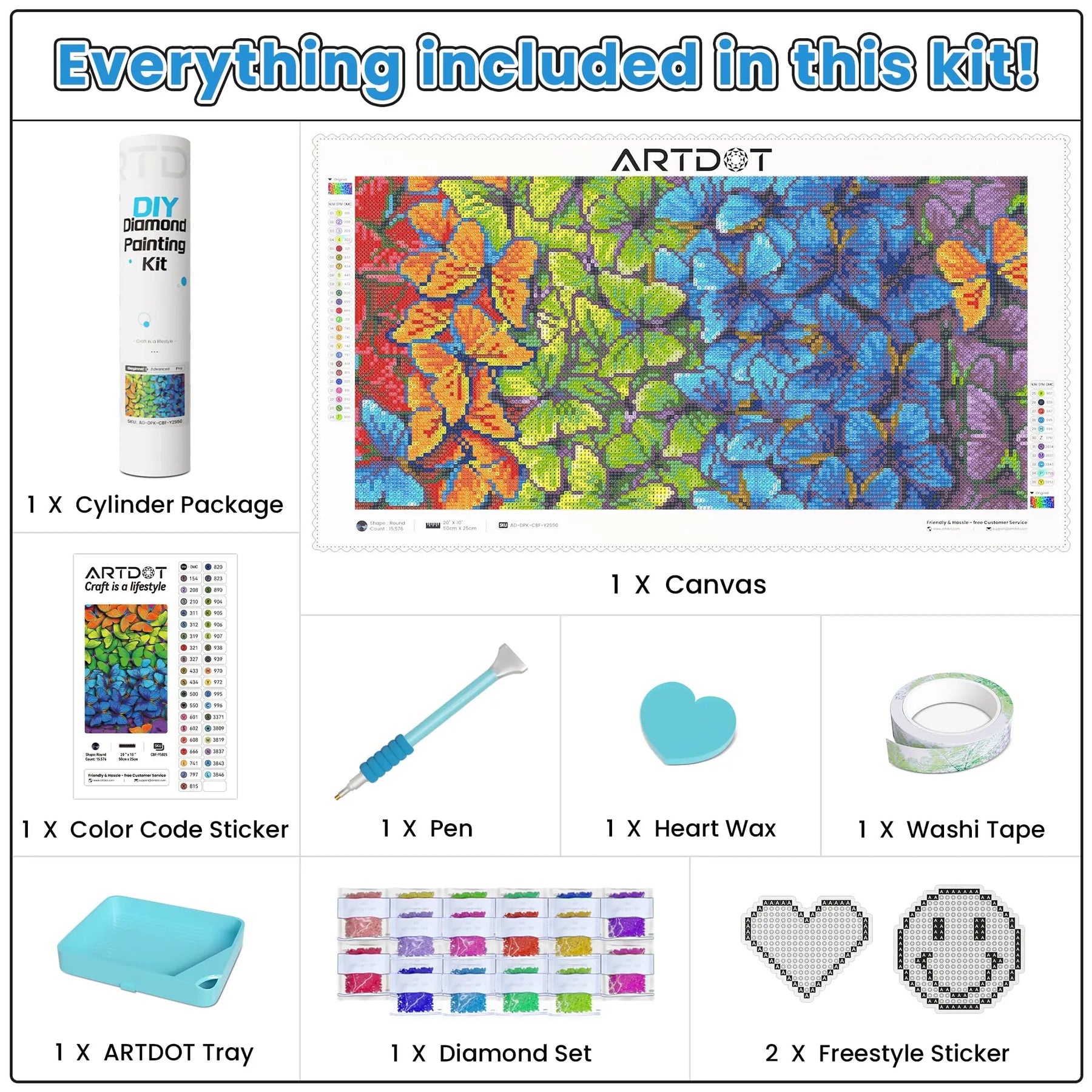 Butterfly Diamond Painting Kits - ARTDOT