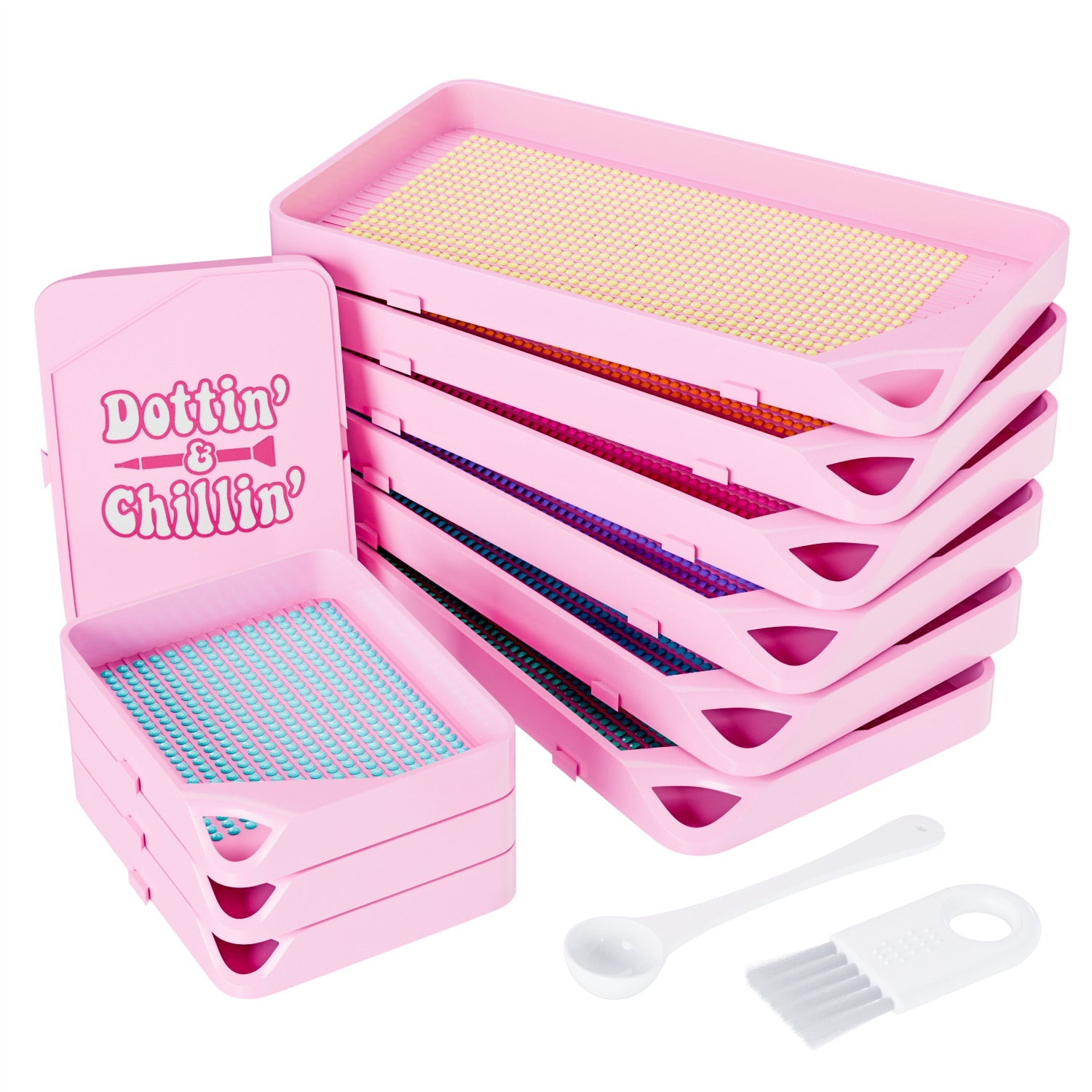 Artdot Diamond Painting Trays Kit 10 pieces