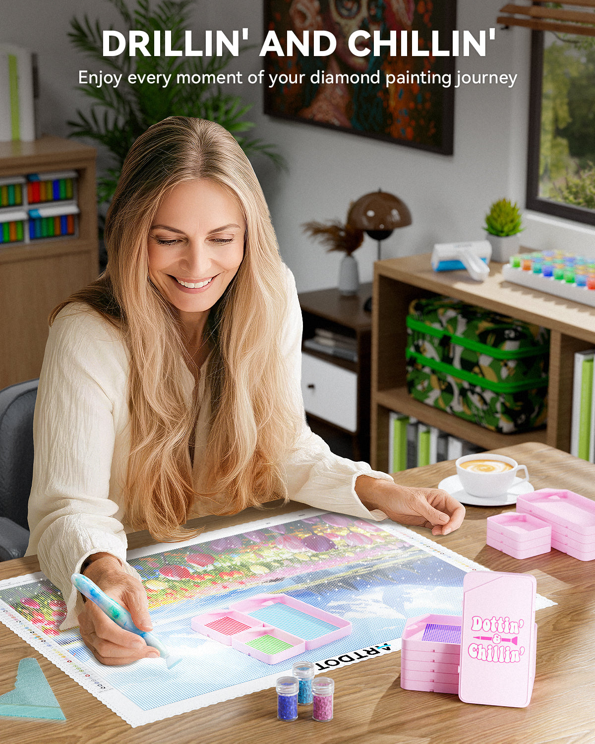 Artdot Diamond Painting Trays Kit 10 pieces enjoy the diamond painting