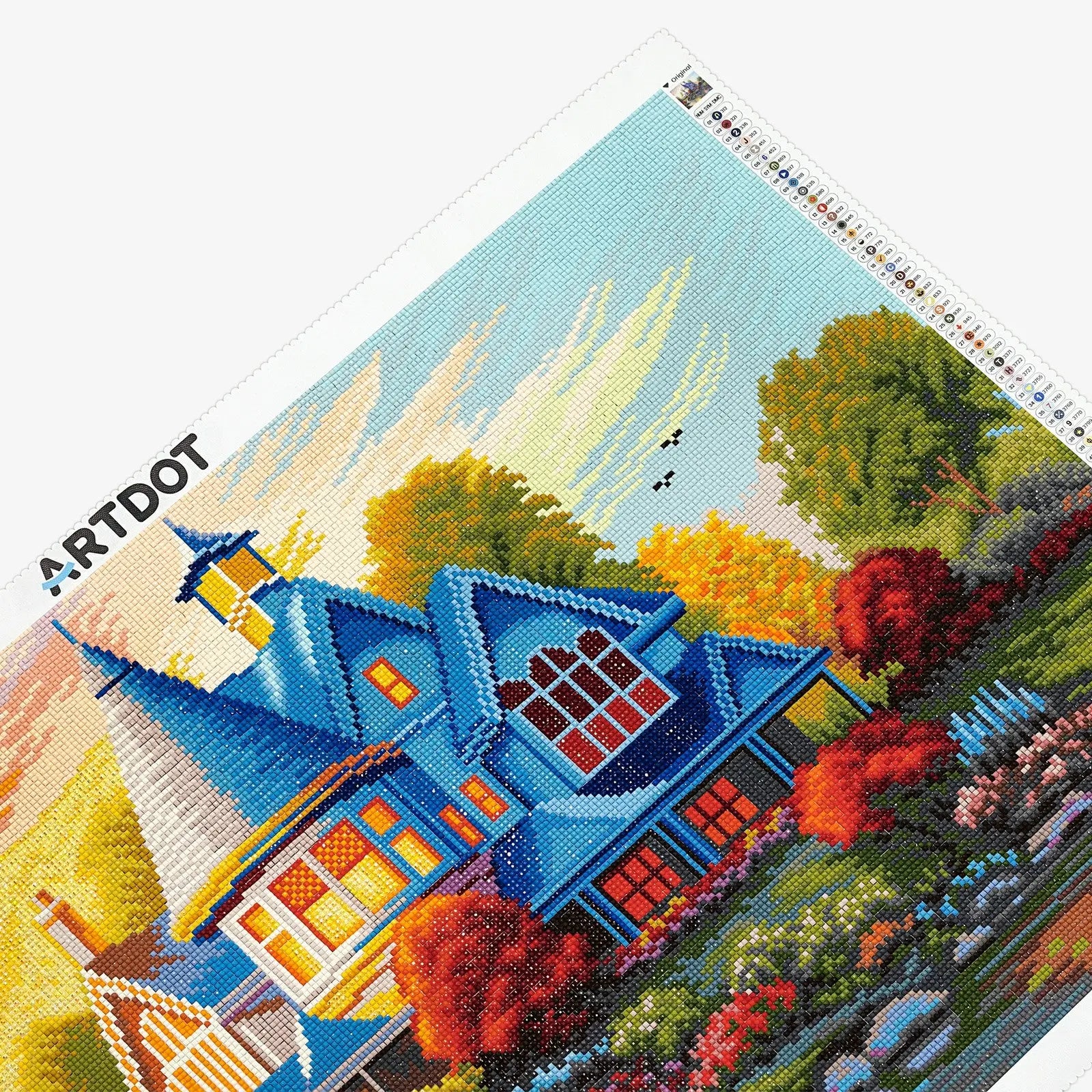 Evening Glow, Idyllic Homes Large Diamond Painting Kit (Square Drills, 26.5"×18")