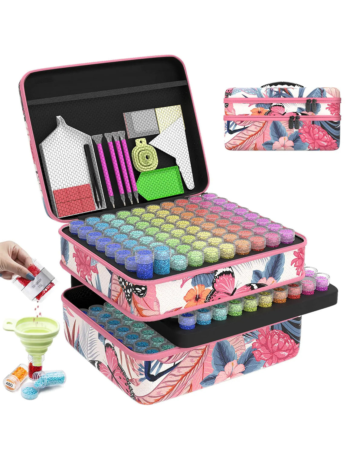 Flower Diamond Painting Storage Case