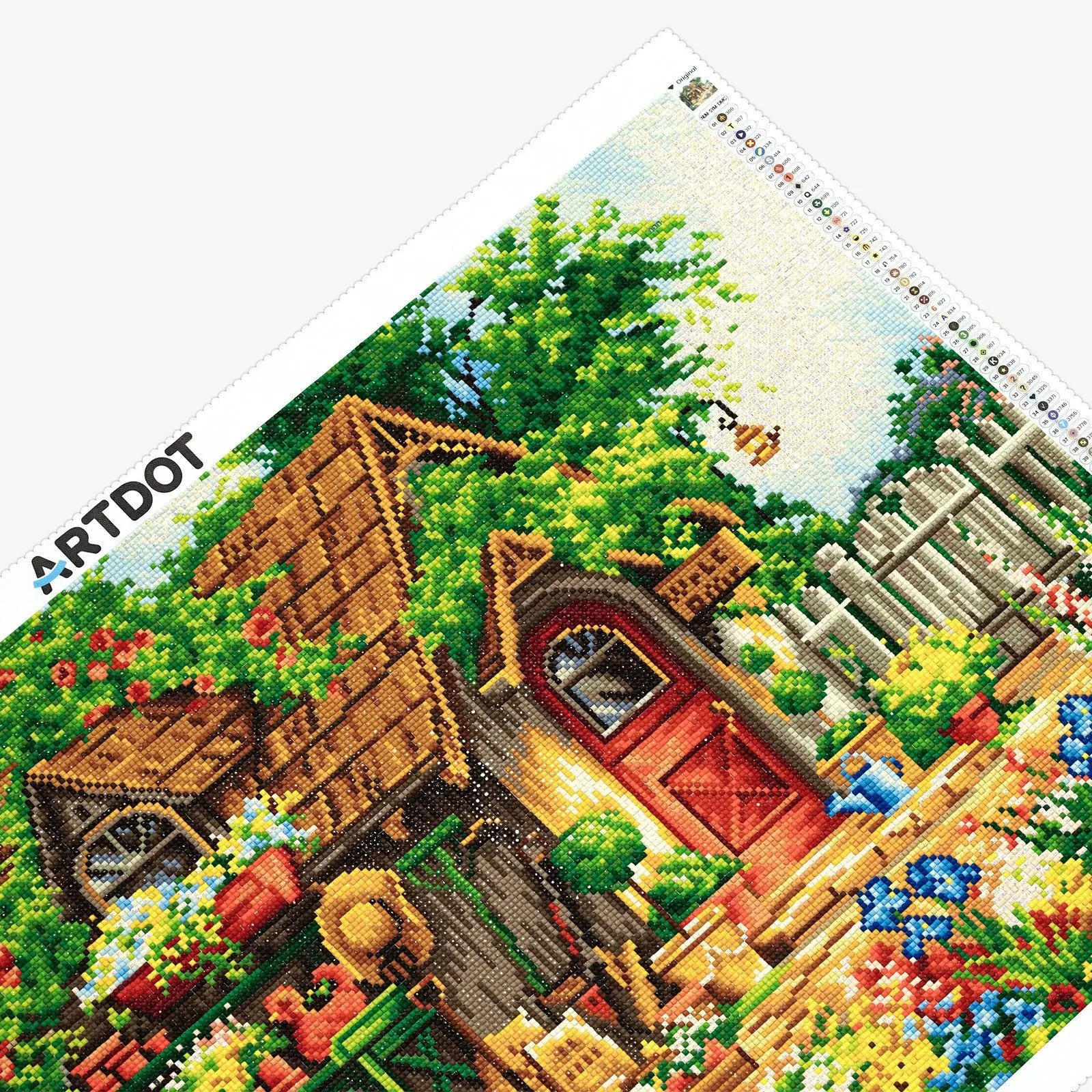 Gardener's Haven, Idyllic Homes Large Diamond Painting Kit (Square Drills, 26.5"×18")