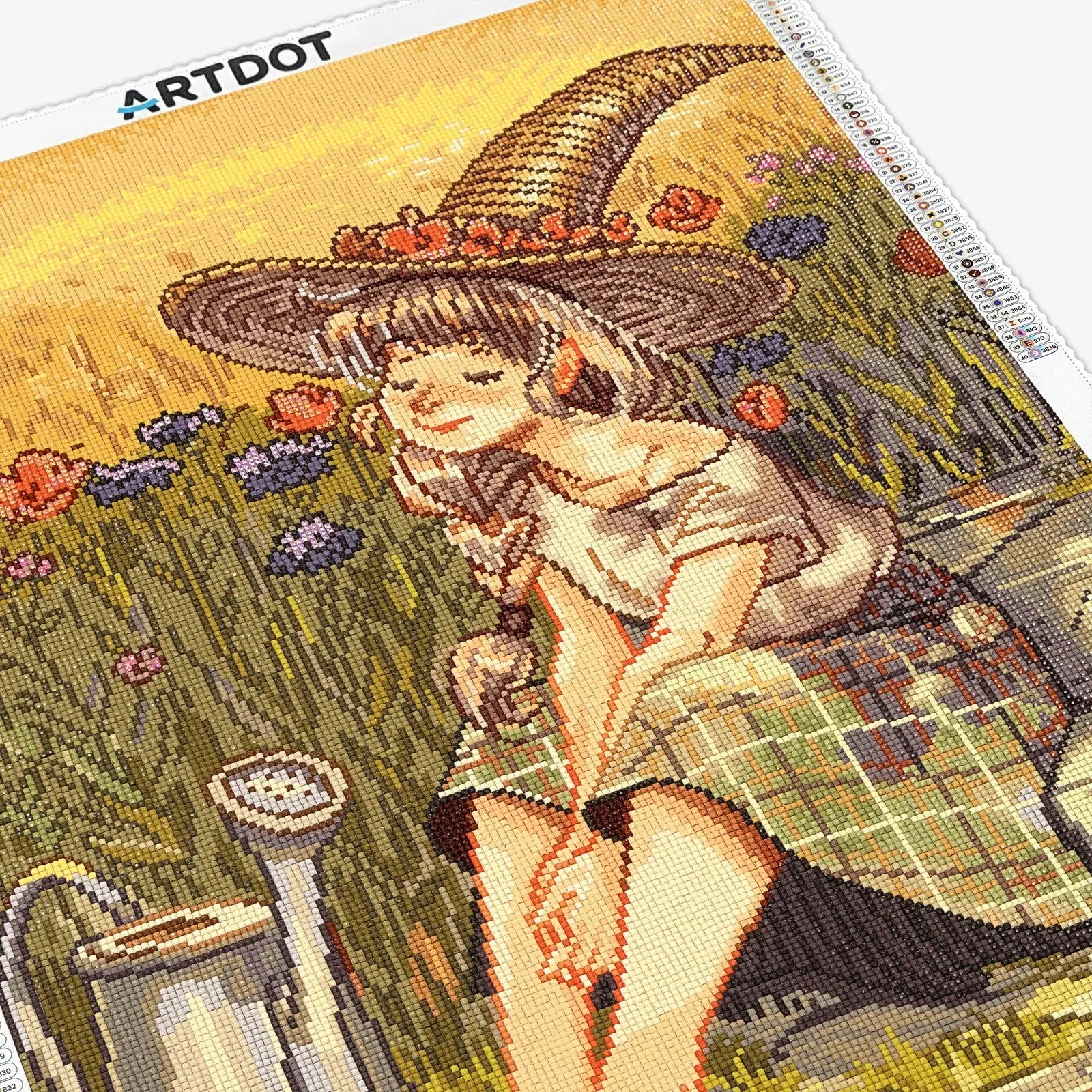 Al Sol, Kit de Pintura Pastoral Diamante Grande, Brocas Cuadradas