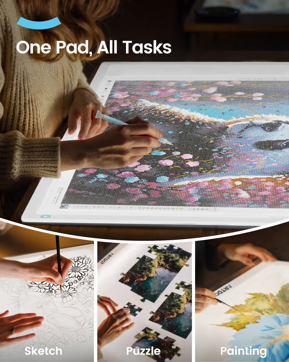 Leuchttabelle für Diamantmalerei