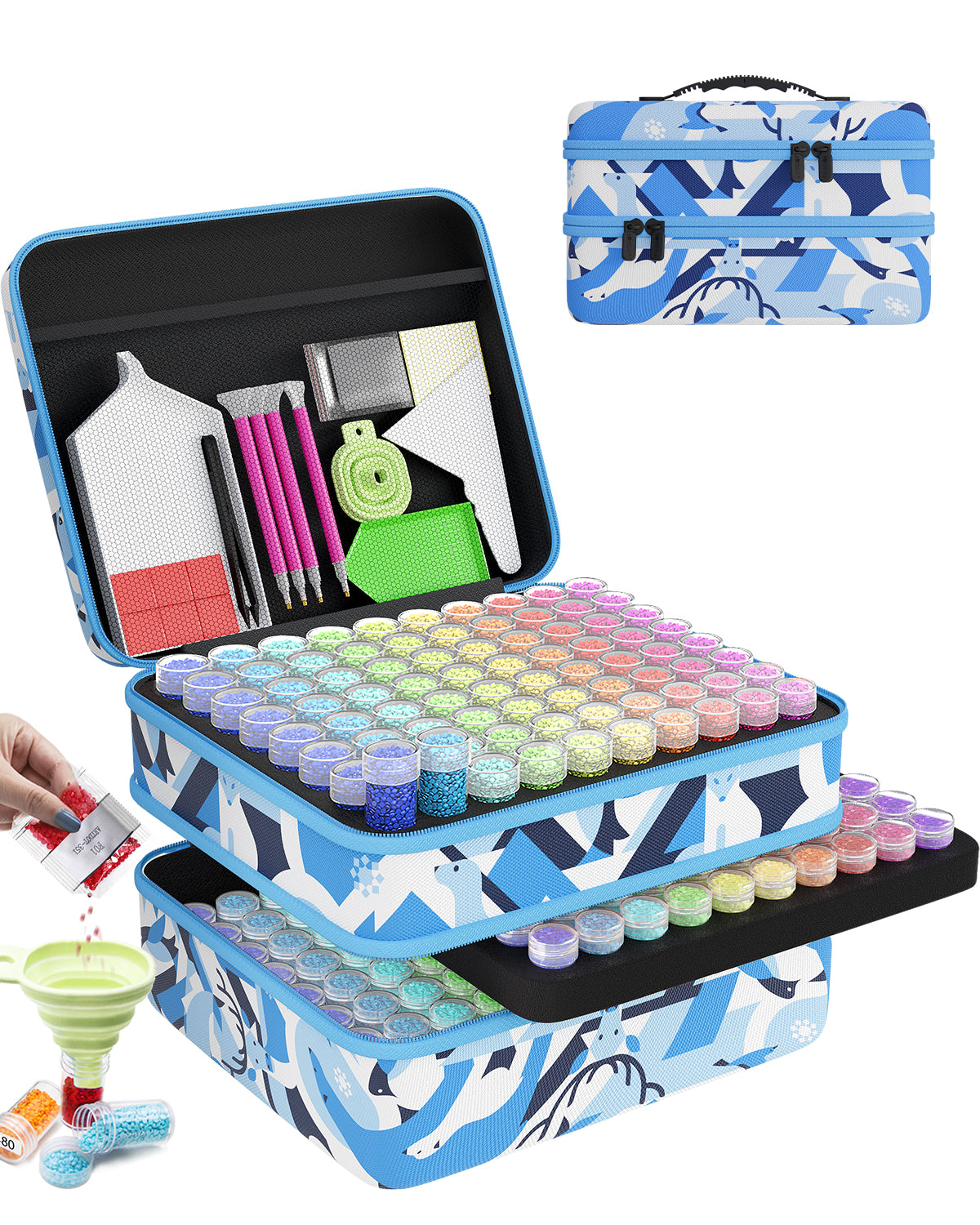 North Pole Diamond Painting Storage Case - ARTDOT