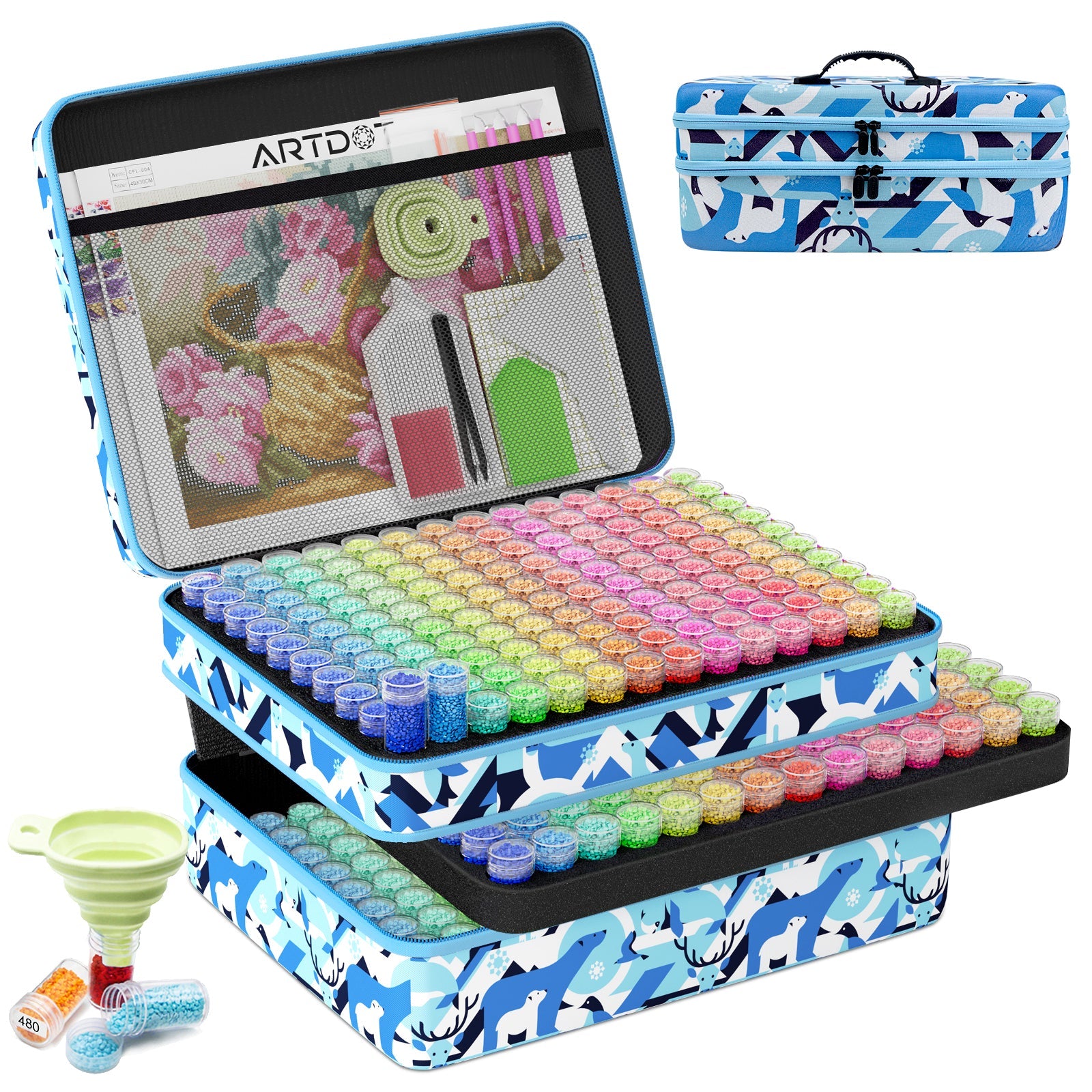 North Pole Diamond Painting Storage Case - ARTDOT