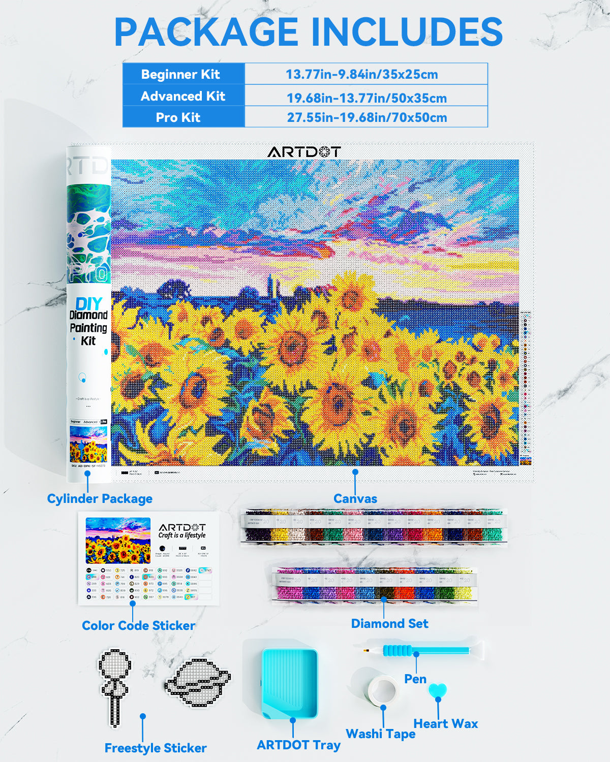 The Sunflower Diamond Painting kits