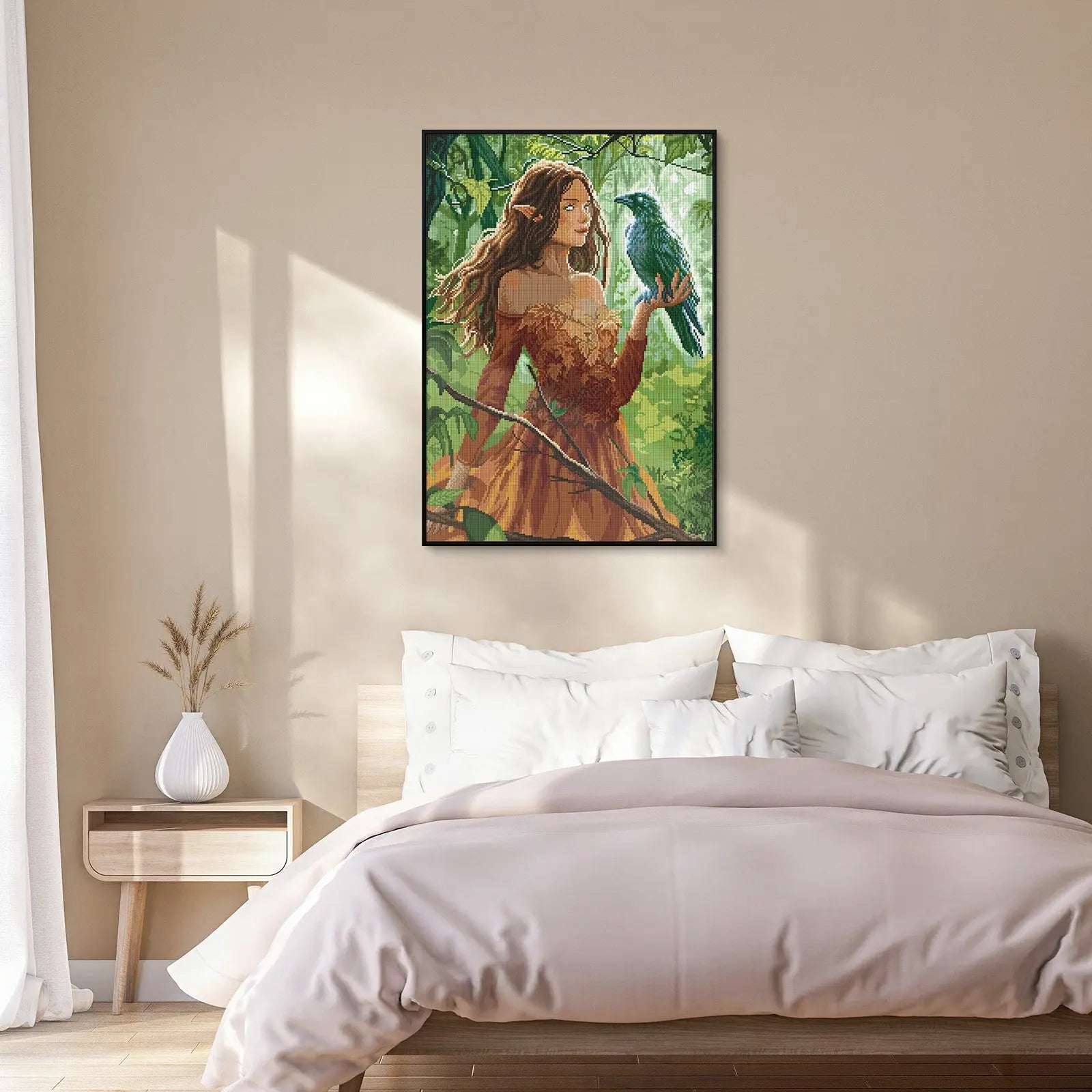 The Seer, Fantastic Animal Large Diamond Painting Kit (Square Drills, 18.7"×27.6")