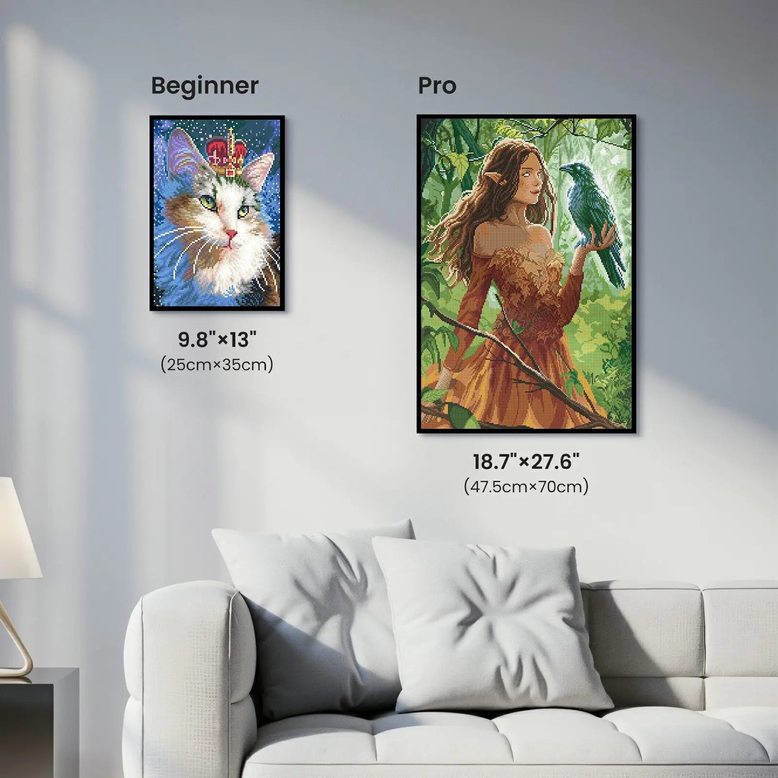 The Seer, Fantastic Animal Large Diamond Painting Kit (Square Drills, 18.7"×27.6")