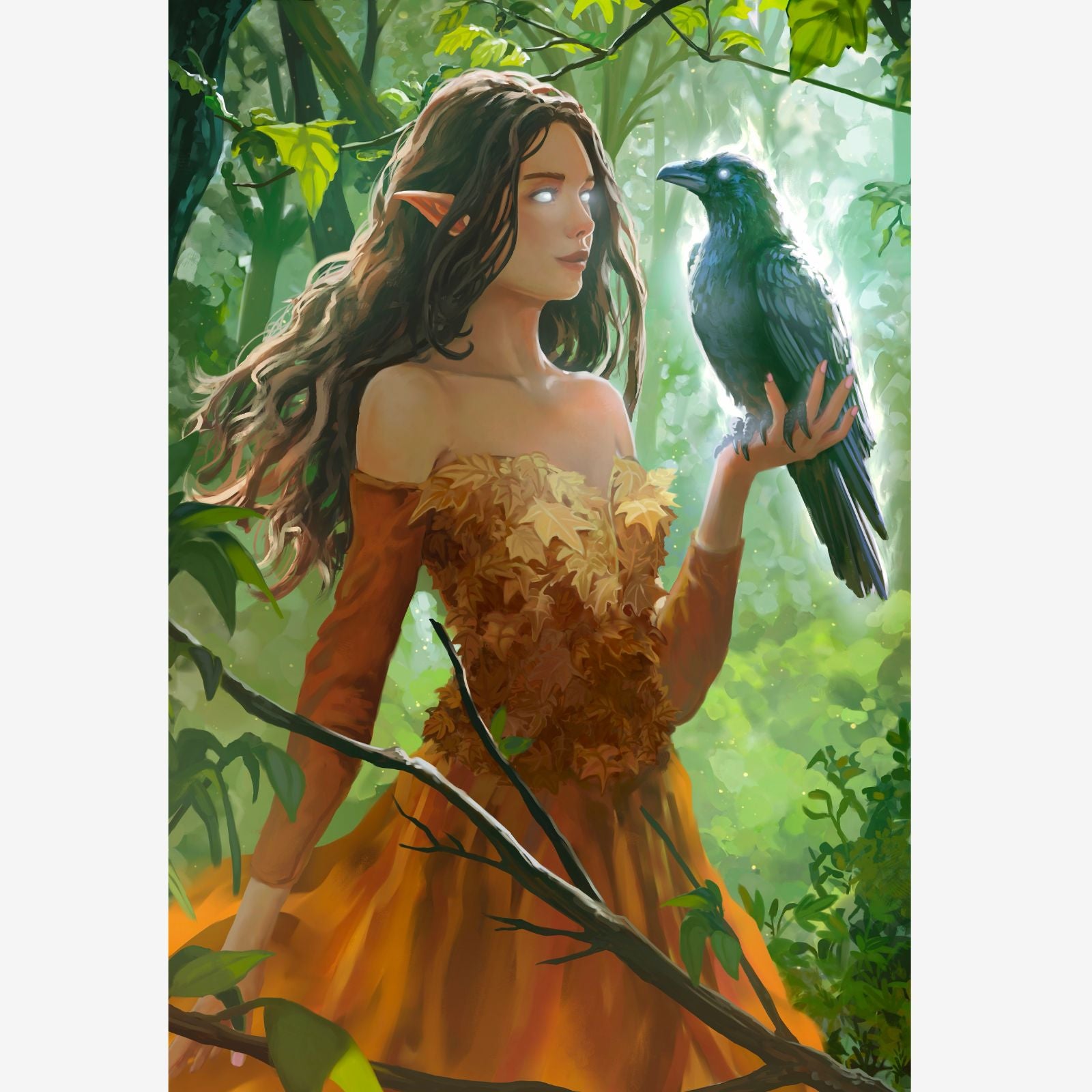 The Seer, Fantastic Animal Large Diamond Painting Kit (Square Drills, 18.7"×27.6")