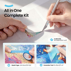 300-Piece Diamond Painting A7 Release Paper Kit