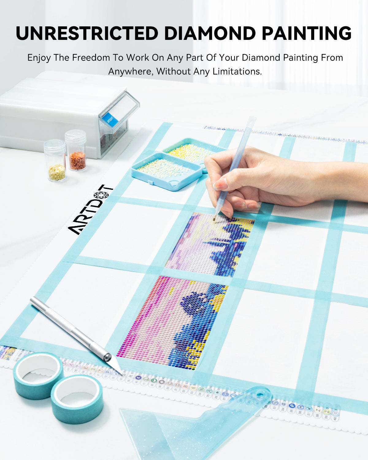 200-Piece Diamond Painting Release Paper Kit - ARTDOT