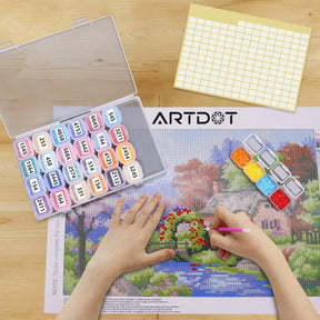 28 Grids Diamond Painting Storage Box ( 2 Packs ) - ARTDOT