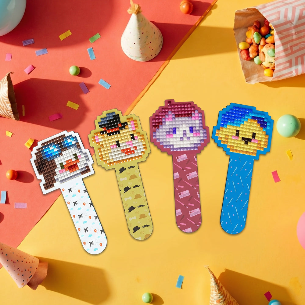 Kids DIY diamond art bookmark collection