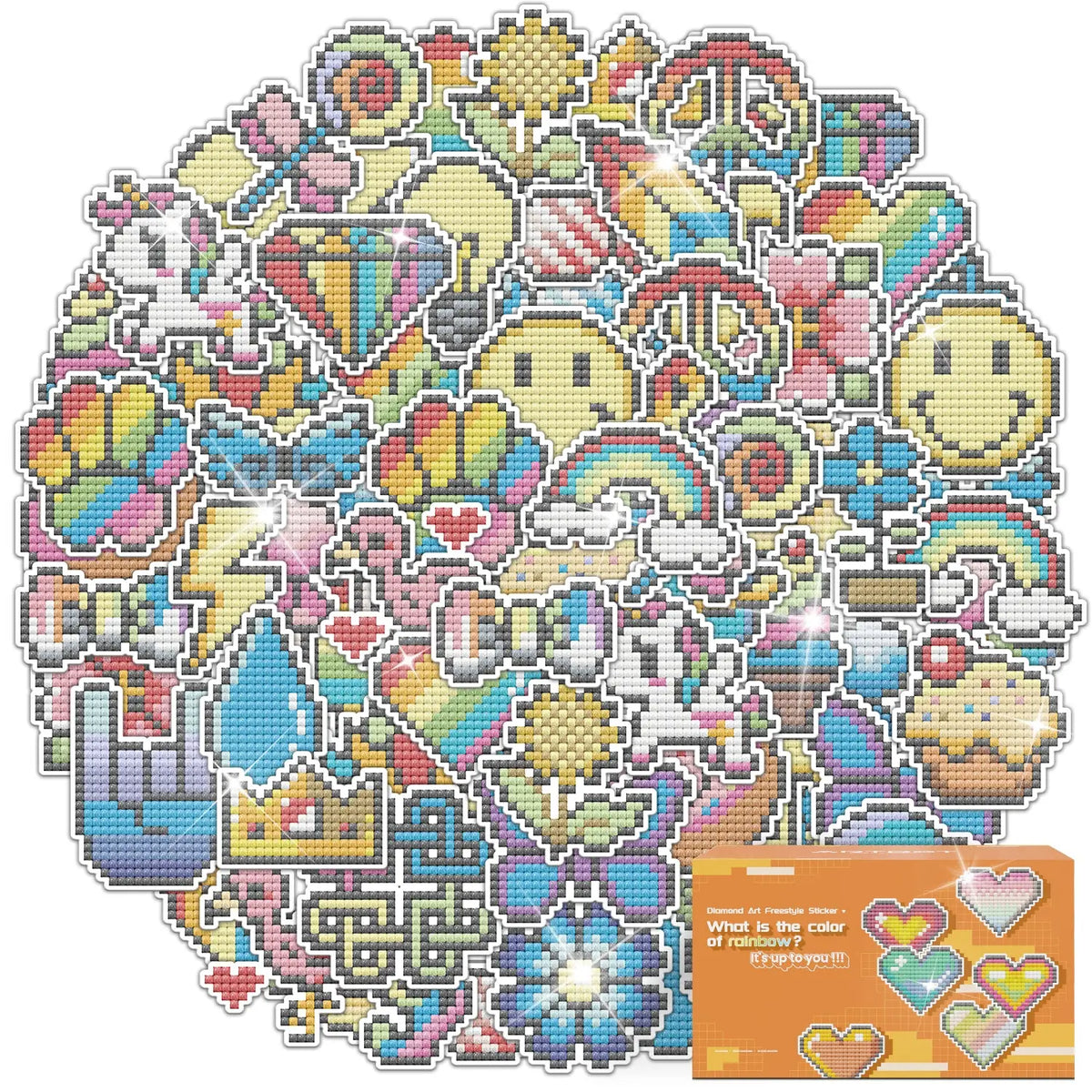 Small Diamonds Sticker Pattern DIY Diamond Painting Stickers Kits for Beginners & Kids | ARTDOT®