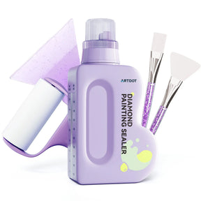 480ML Diamond Painting Sealer Kit with Measuring Cap