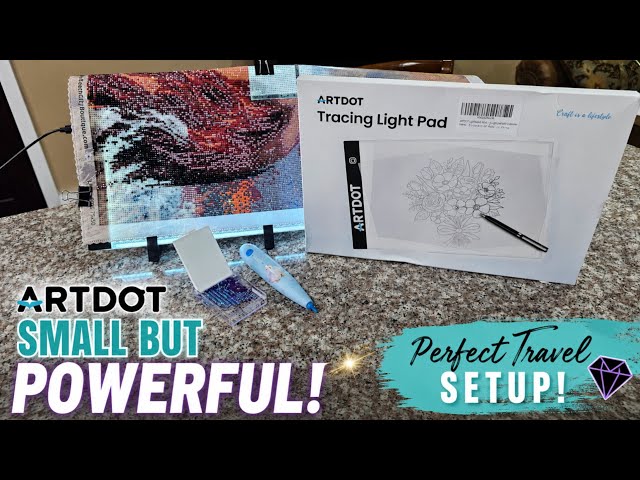 Travel-Friendly Diamond Painting Setup
