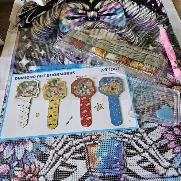 Got my bookmarks today! I can't wait to start them. So adorable!!!