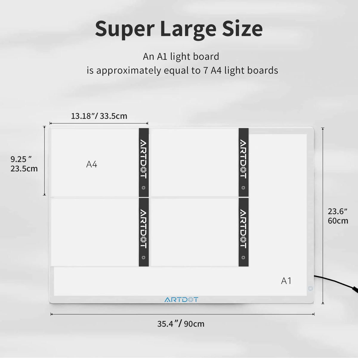 A1 Light Pad for Diamond Painting & Led Light Board Lighting | ARTDOT®
