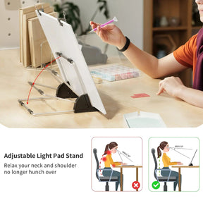 Artdot A4 Size Light Pad for Diamond Painting - adjustable angle