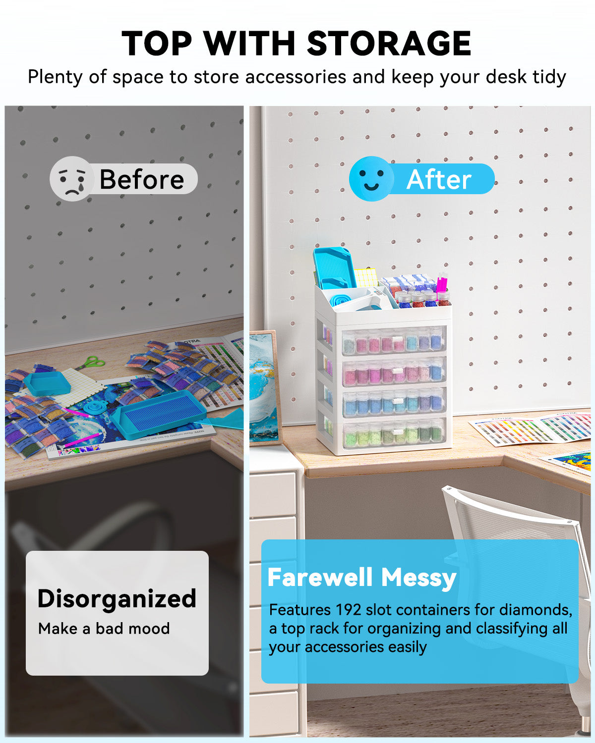 Multi-function Storage Containers for Diamond Painting