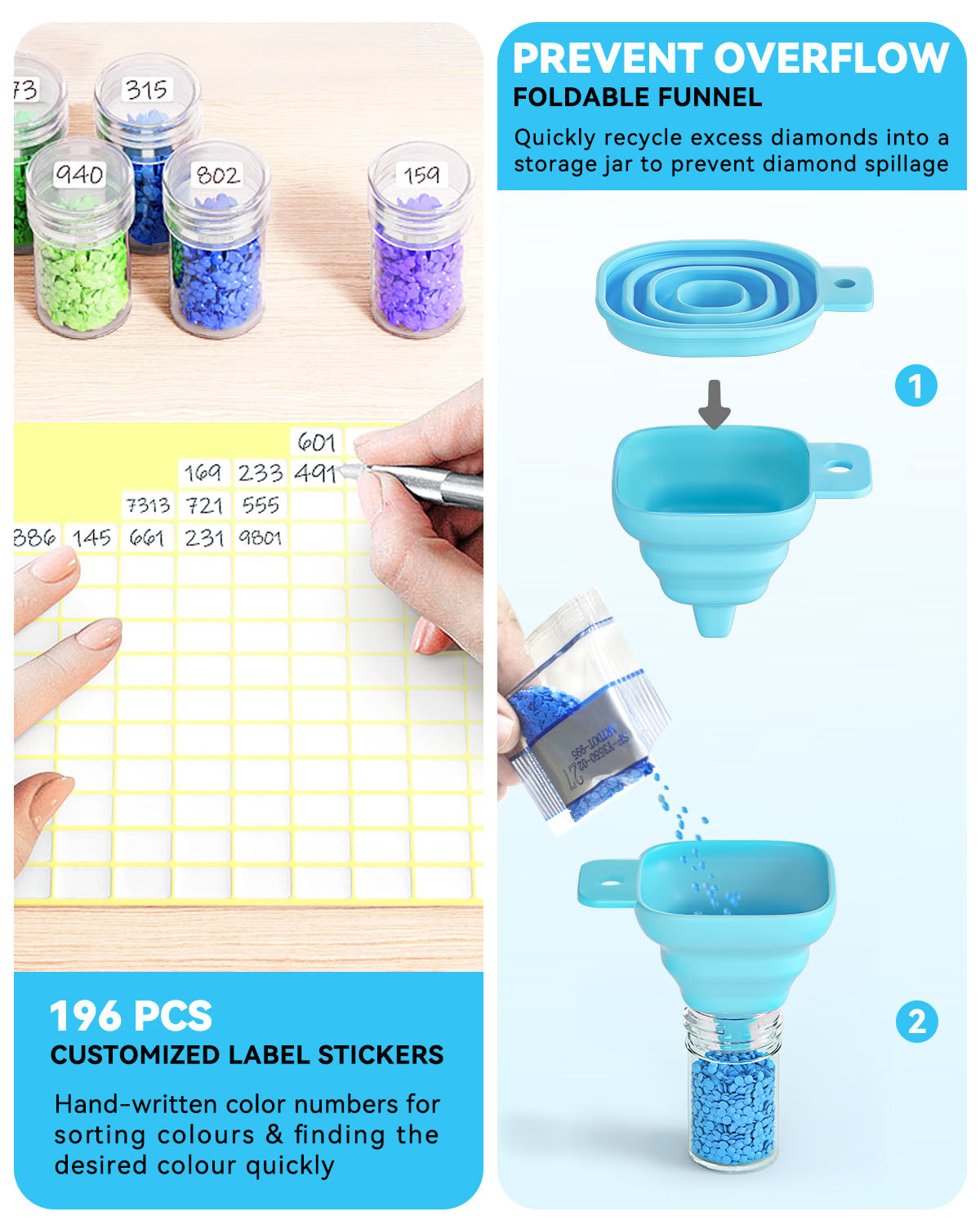 Multi-function Storage Containers for Diamond Painting