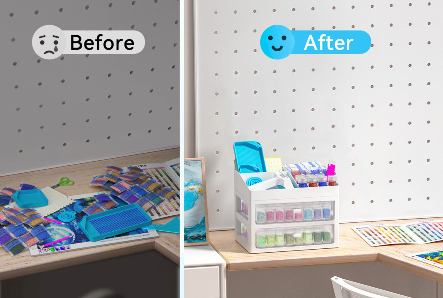Smart Storage: Drawers + Top Rack