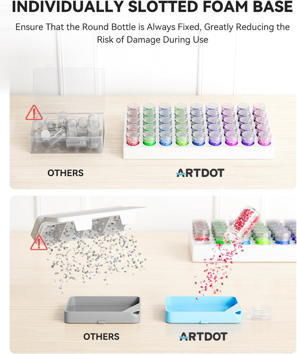 45 Slots Diamond Art Storage Boxes Kits – ARTDOT