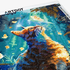 Butterfly Cat, Fantastic Animal Large Diamond Painting Kit (Square Drills, 18.7"×27.6") ARTDOT