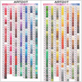 DMC diamond painting color chart - ARTDOT