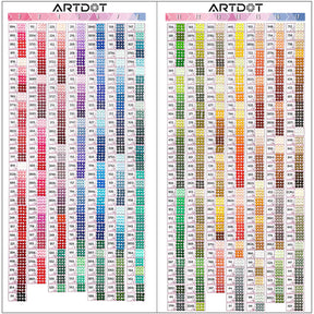 Free Family Diamond Painting DMC Color Chart - Download in PDF