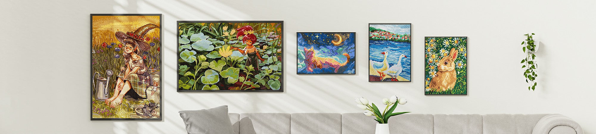 ダイヤモンドペインティングキット、自然と動物テーマ - ARTDOT