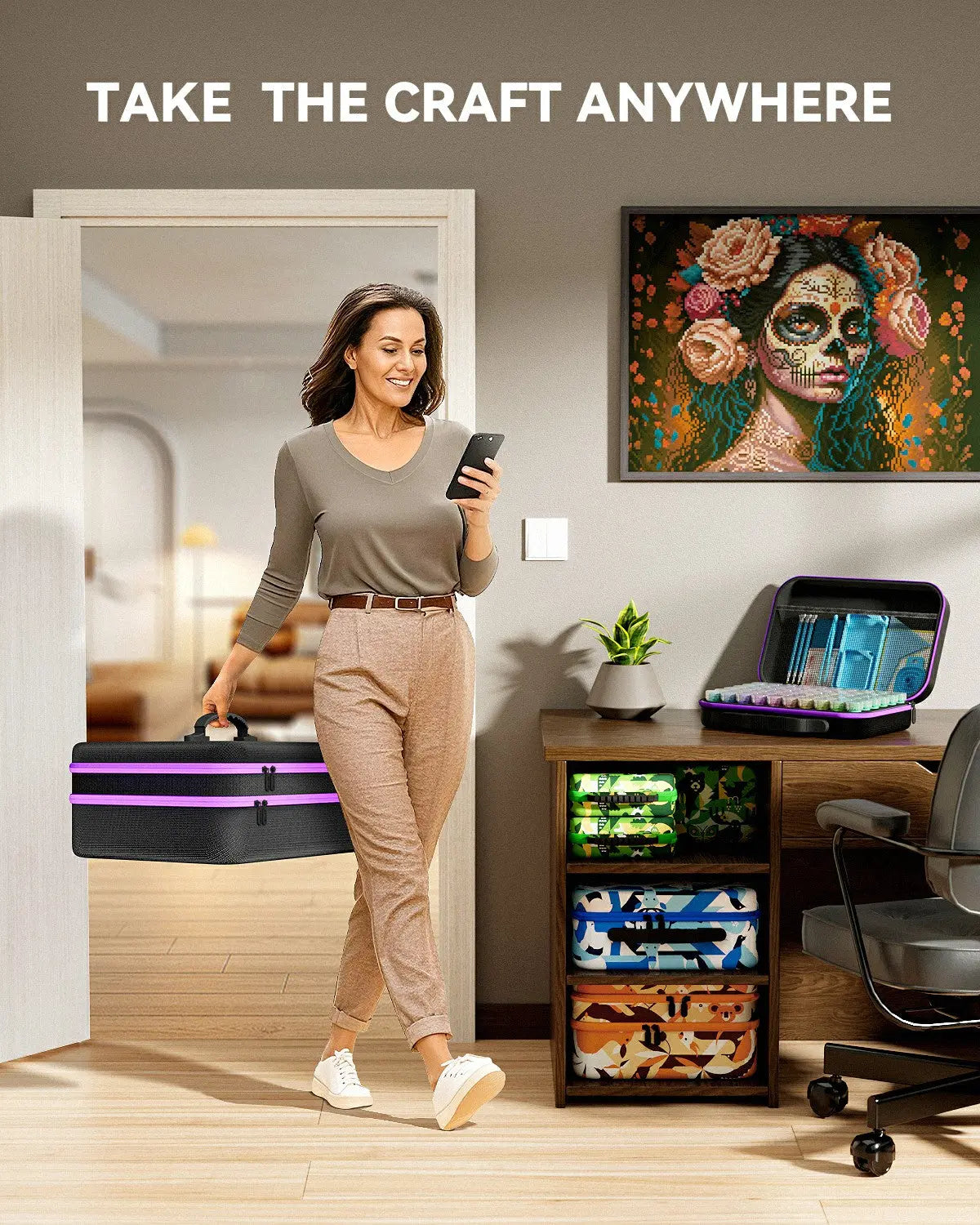 Medium Size 420 Containers Diamond Painting Storage Case - ARTDOT