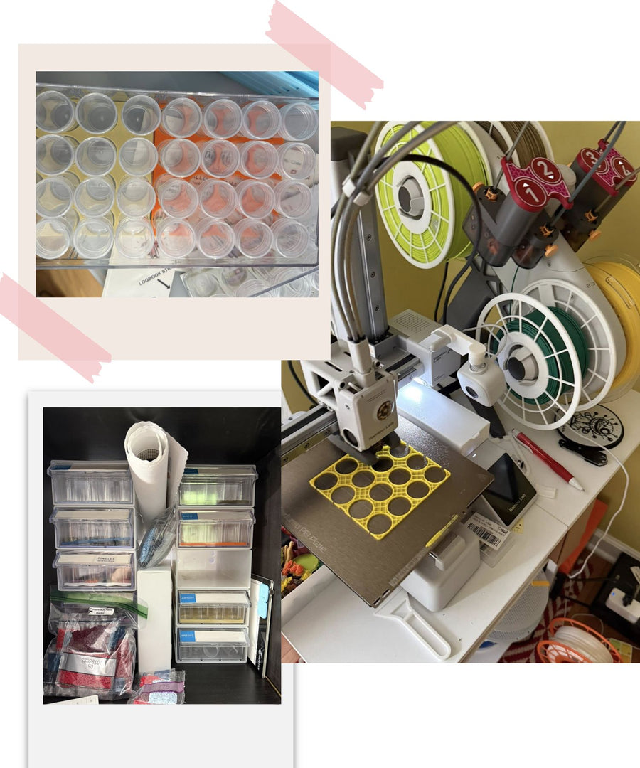 I love my ARTDOT drawers!
And I’m loving printing these drawer inserts to keep the bottles stable.
The original file is for one long insert, but my printer is a Bambu A1 mini. So I learned on YouTube how to cut in half for my build plate.
File is on MakerWorld. Just search Art Dot Insert.