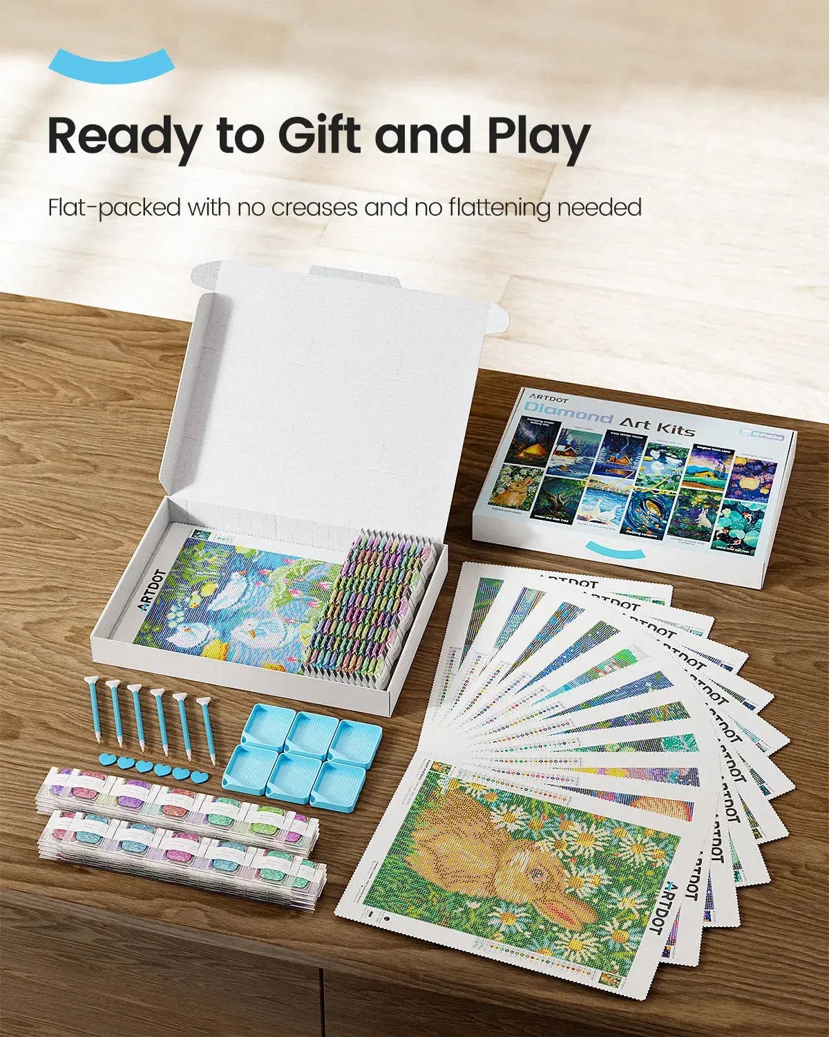 Artdot 12 Diamond painting kit is perfect to be a gift and play