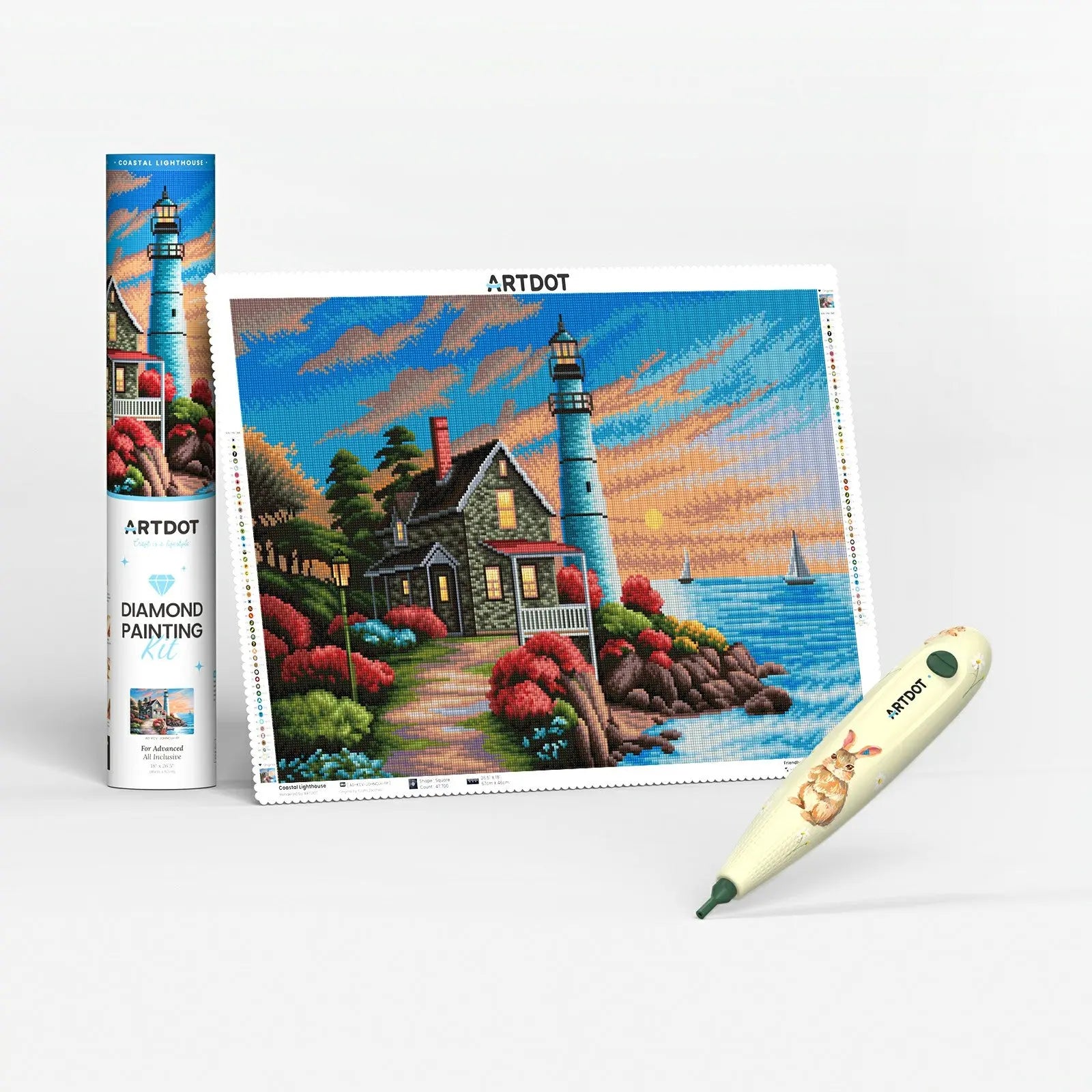 Diamond Art E-painter + Coastal Lighthouse DPK ARTDOT