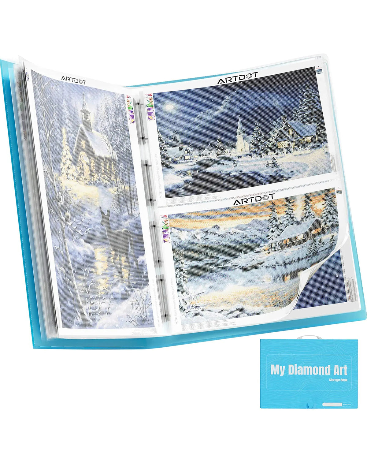 Diamond Painting Folder Book with 30 pockets in A2 and A3 sizes main picture