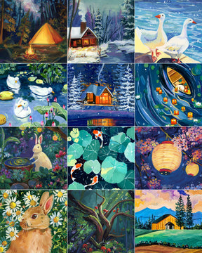 Artdot 12 Diamond painting kit main picture