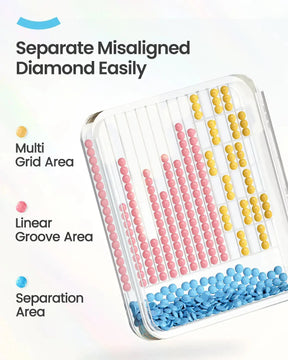 Diamond Painting Storage Tray With Lid, 60 Pcs