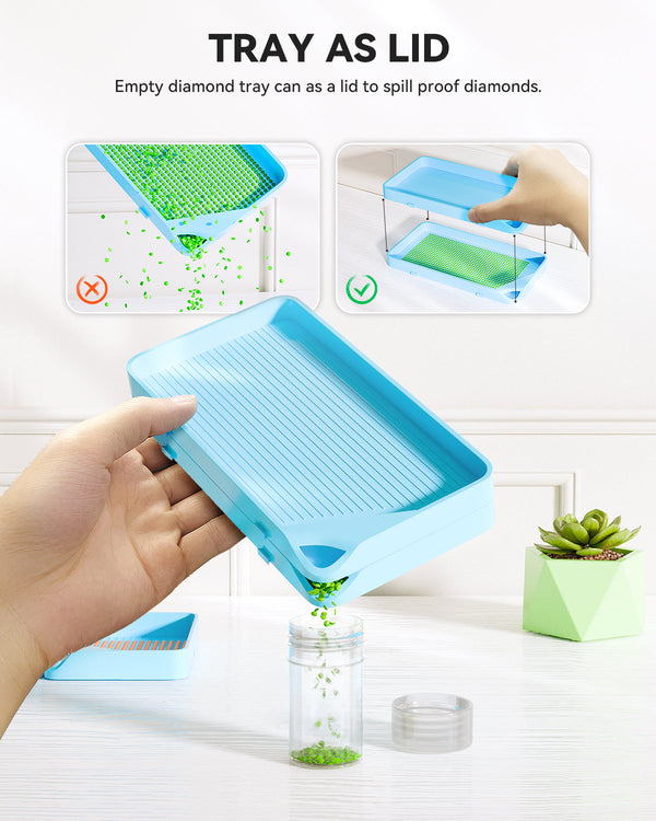 Paint Intrays ARTDOT Large Diamond Painting Trays Kits for Craft