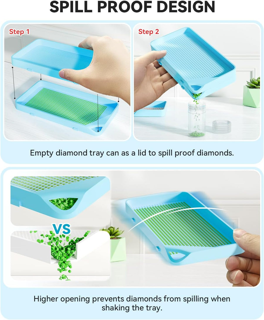 ARTDOT Large Diamond Painting Trays Kits for Craft
