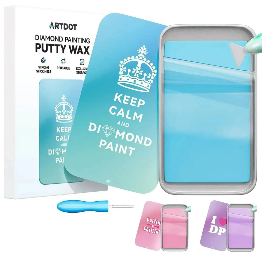 ECSiNG Lot De 4 Housses De Protection Pour Interrupteur De Table - Peinture Diamant - Anti-toucher - Pour Boîte Lumineuse A2 A3 B4 A4 B5 (rose Et Bleu