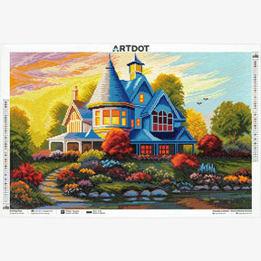 Evening Glow, Idyllic Homes Large Diamond Painting Kit (Square Drills, 26.5"×18") ARTDOT