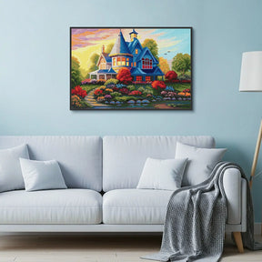 Evening Glow, Idyllic Homes Large Diamond Painting Kit (Square Drills, 26.5"×18") ARTDOT