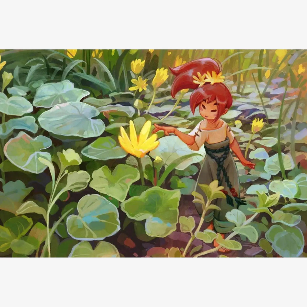 First Blooms, Large Pastoral Diamond Painting Kit, Square Drills -